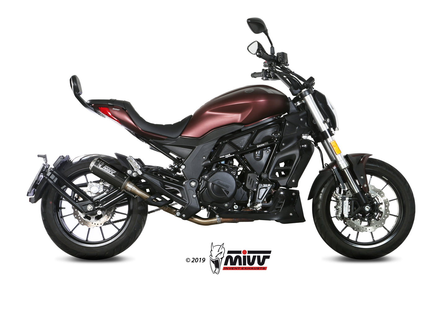 MIVV No-kat Pipe (compatible with both MIVV and Original silencers) For Benelli Leoncino 2017-2021
