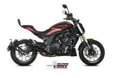 MIVV Slip-on, Double Gun Black, Standard Exhaust For Benelli 502C 2019-2021
