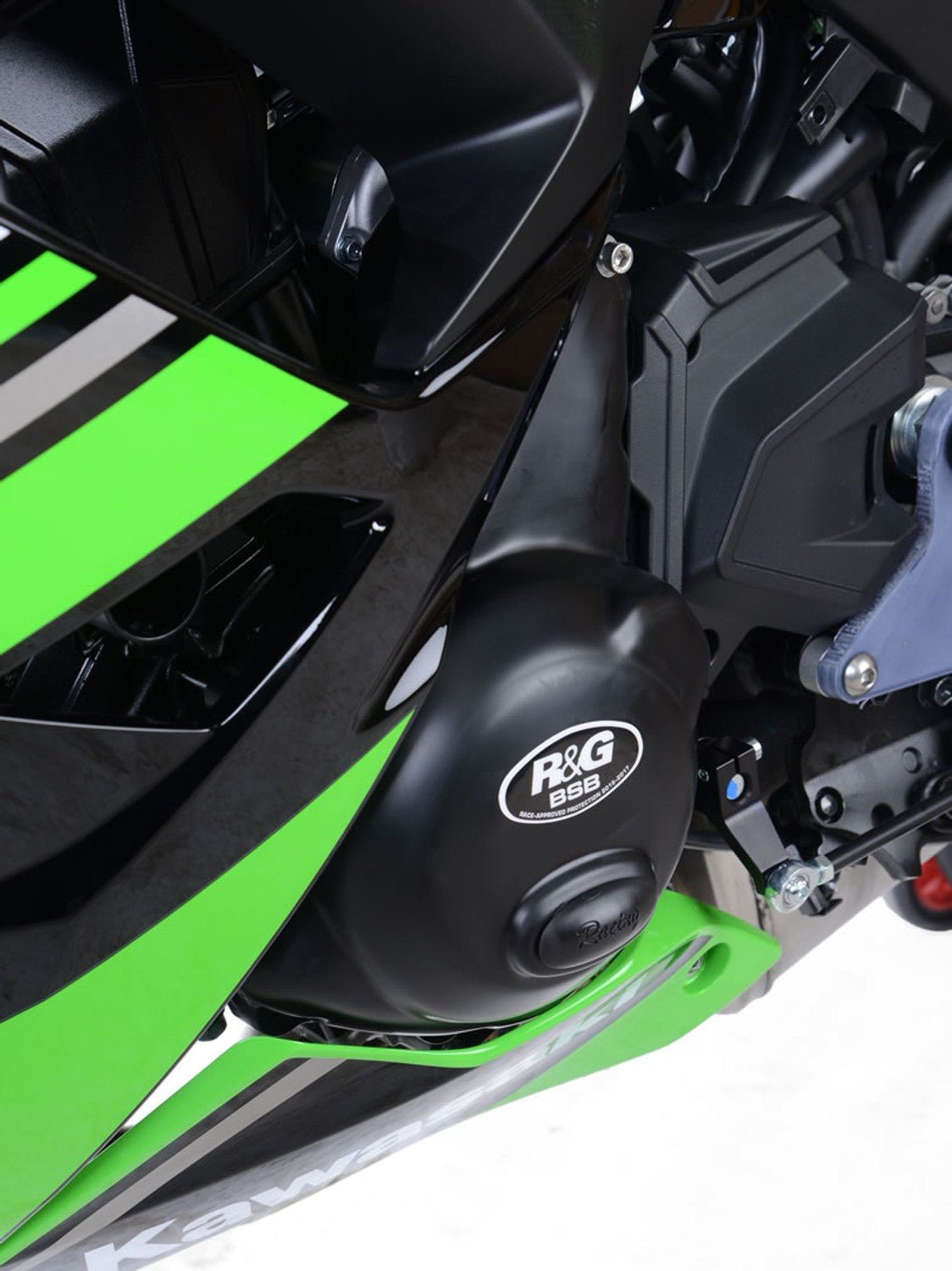 R&G Racing LHS Engine Case Cover (Race Version) for Kawasaki Z650RS '22, Z650 / Ninja 650 '17-'22