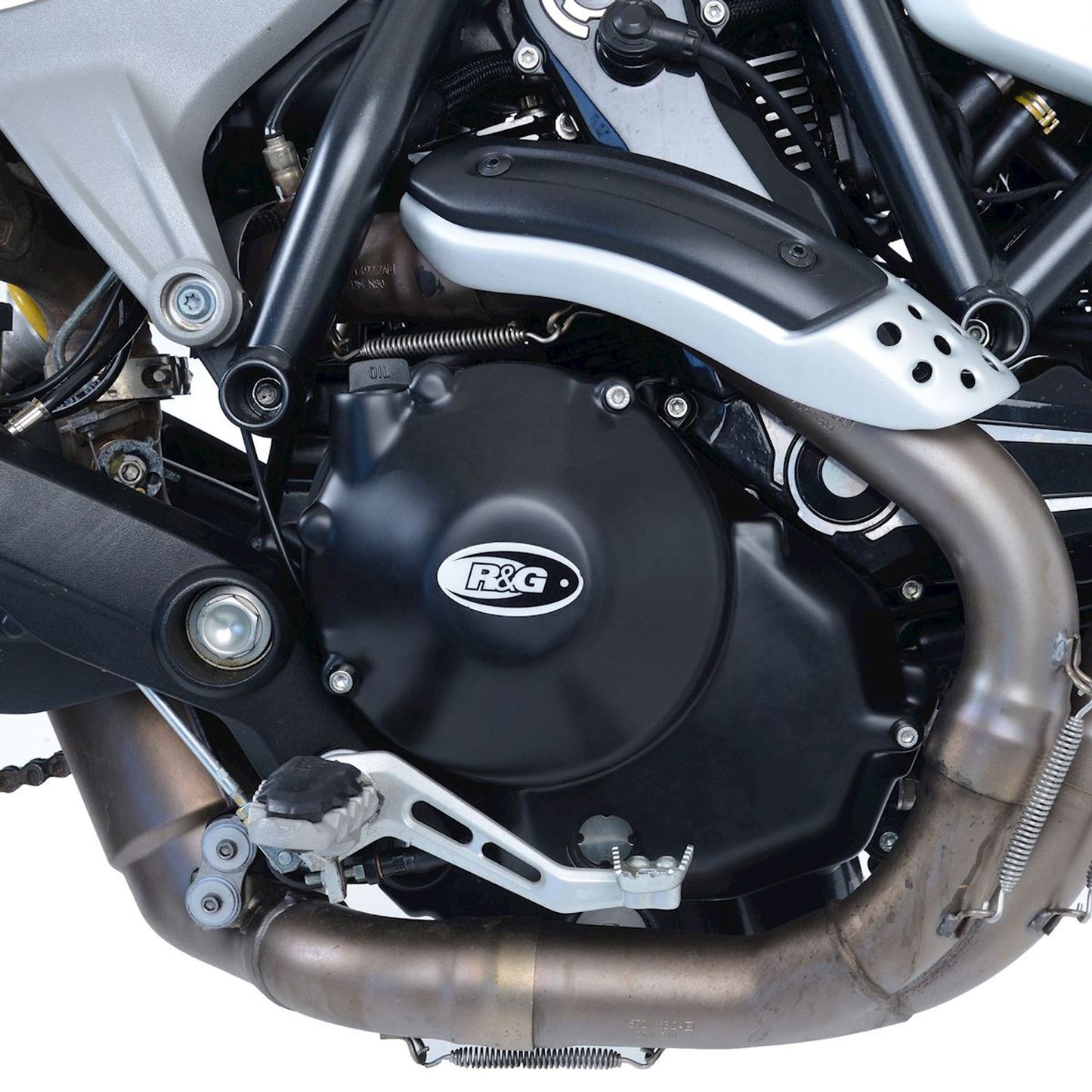 R&G Racing Right Side Clutch Cover (hydraulic clutch only) for Ducati Scrambler 1100 '19-'22