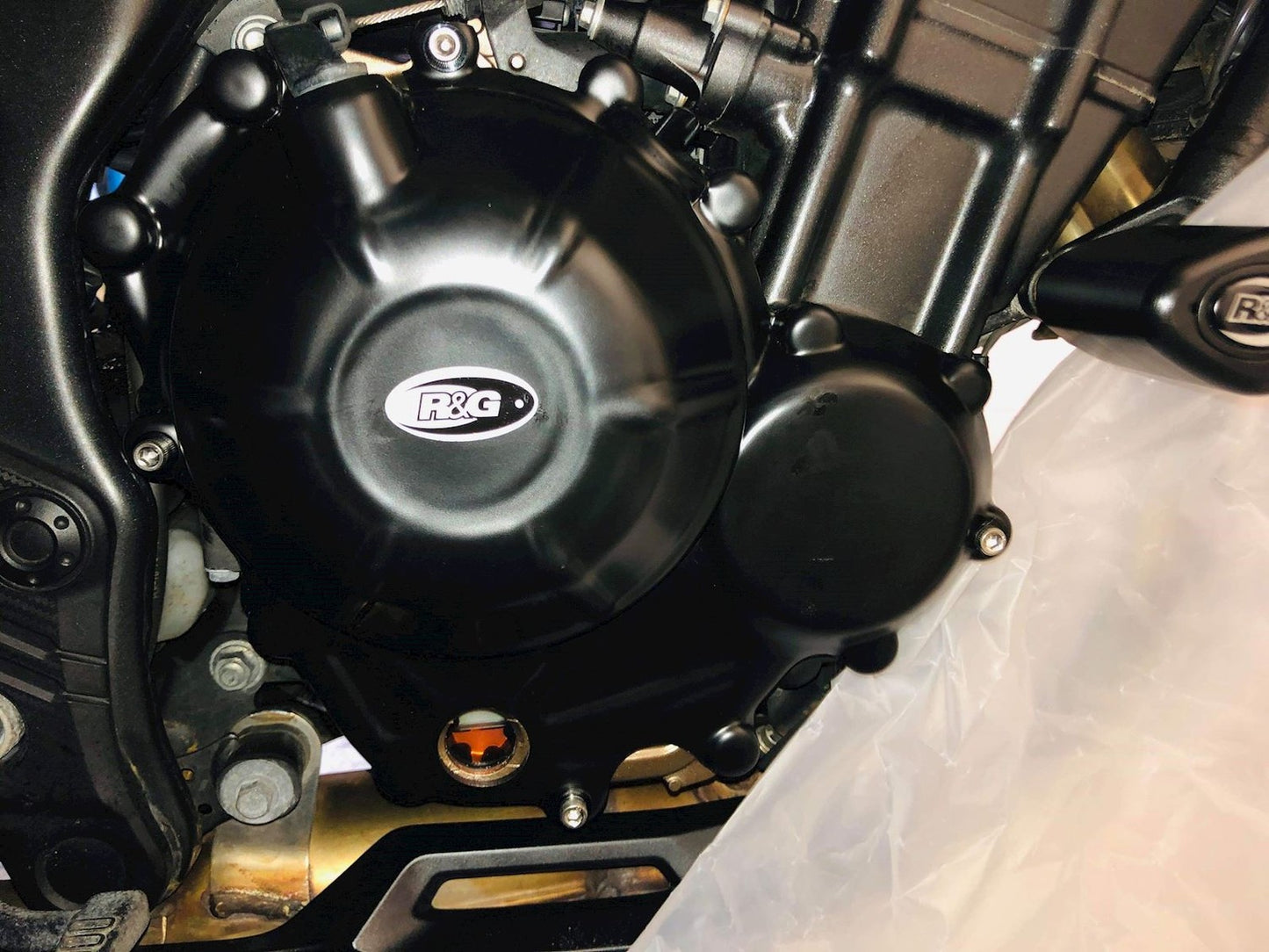 R&G Racing Right Side Clutch Cover for Honda CBR500R (without R&G CP) / CB500F / CB500X '19-'22, CB400X '19-'20