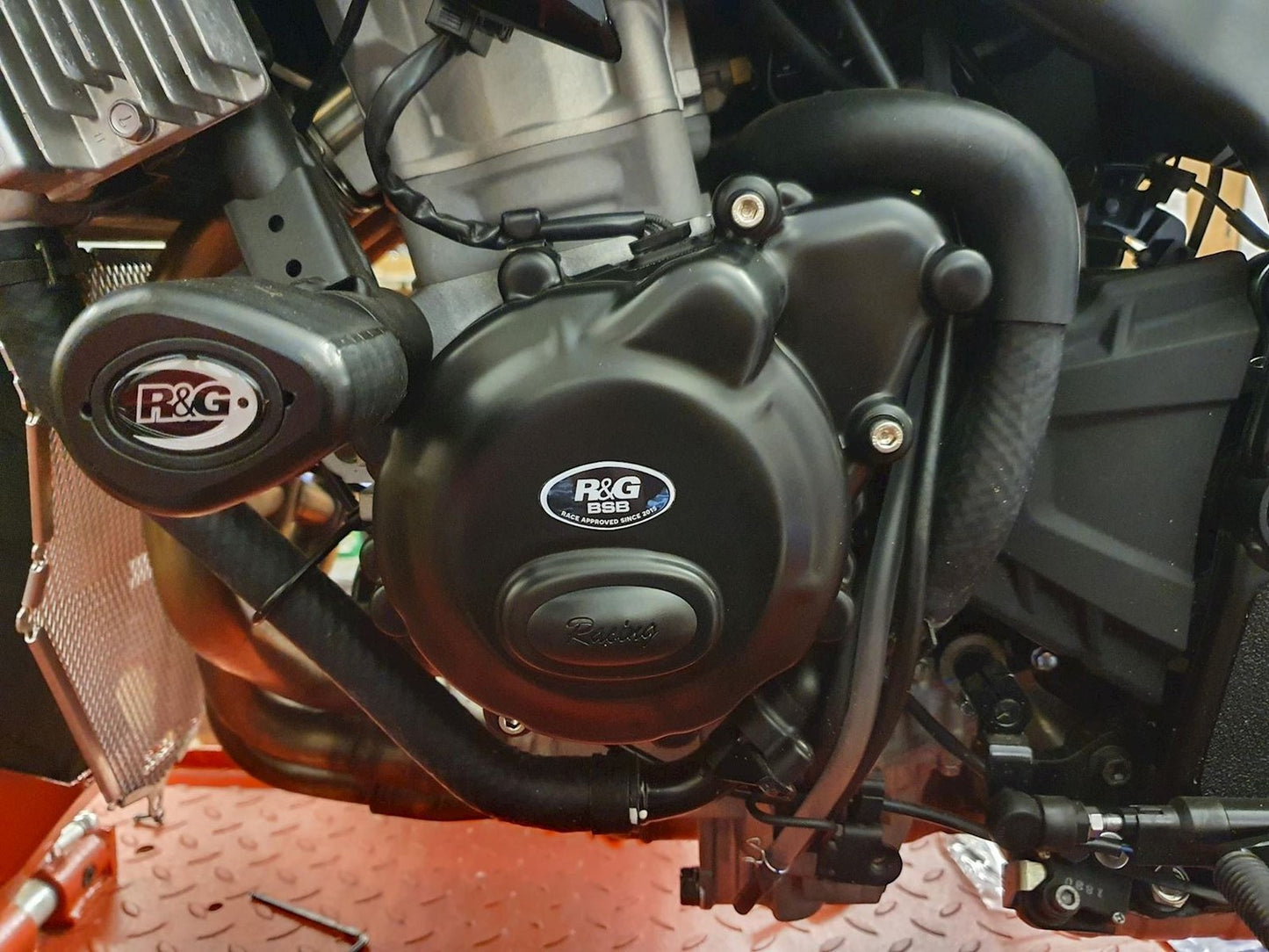 R&G Racing, Left Side Alternator Cover (Race/road version) for Kawasaki ZX-25R '20-'22