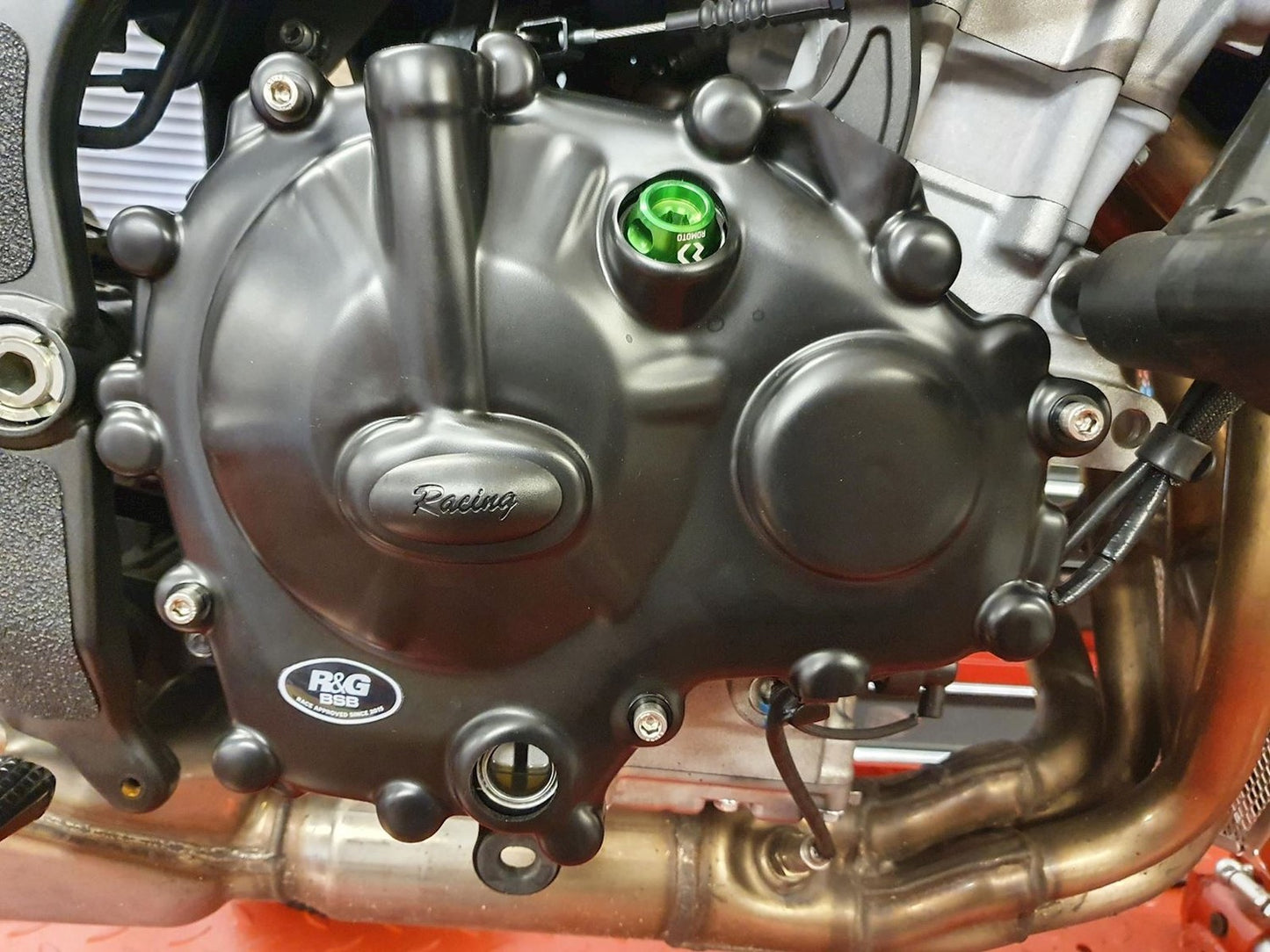 R&G Racing, Right Side Clutch Cover (Race/road version) for Kawasaki ZX-25R '20-'22