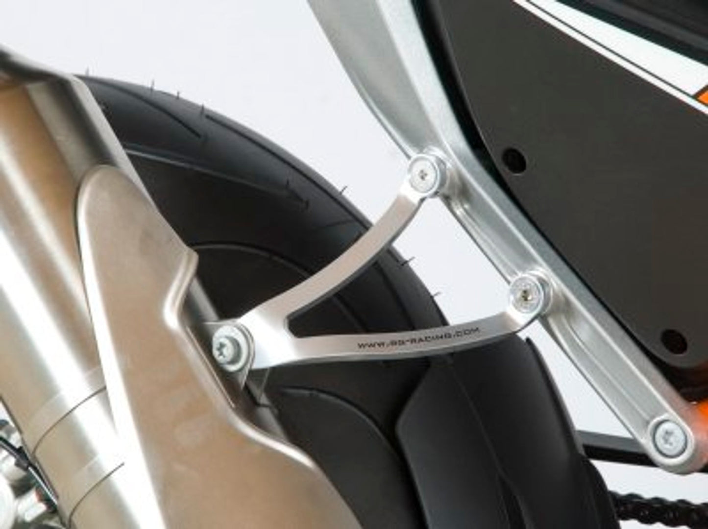 R&G Racing Exhaust Hanger (Silver) for KTM 690 Duke '12-'20 / 690 Duke R '13-'20