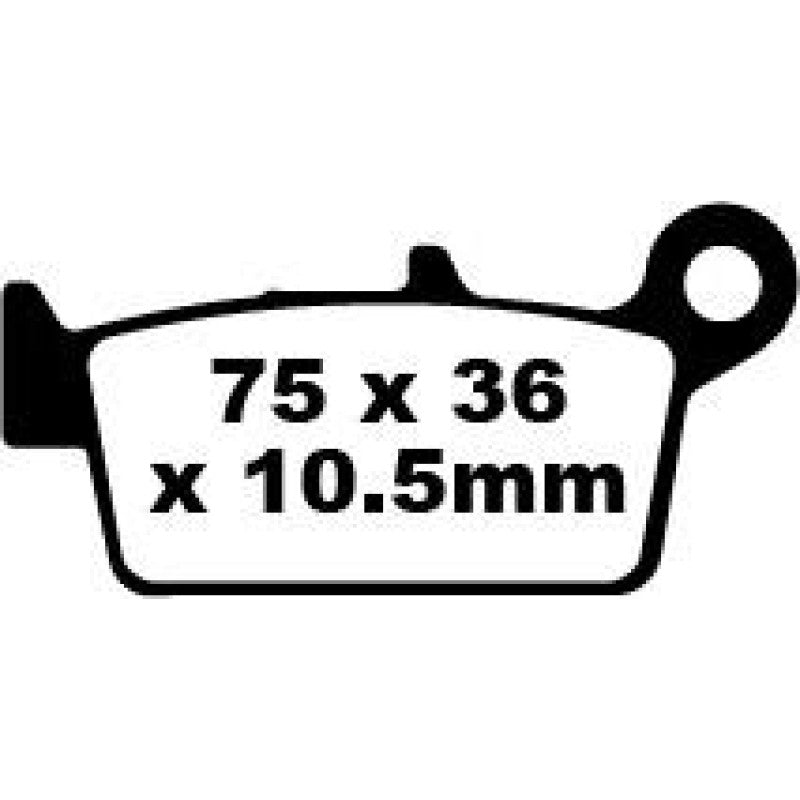 EBC Brakes EPFA Sintered Fast Street and Trackday Pads Rear - EPFA131HH