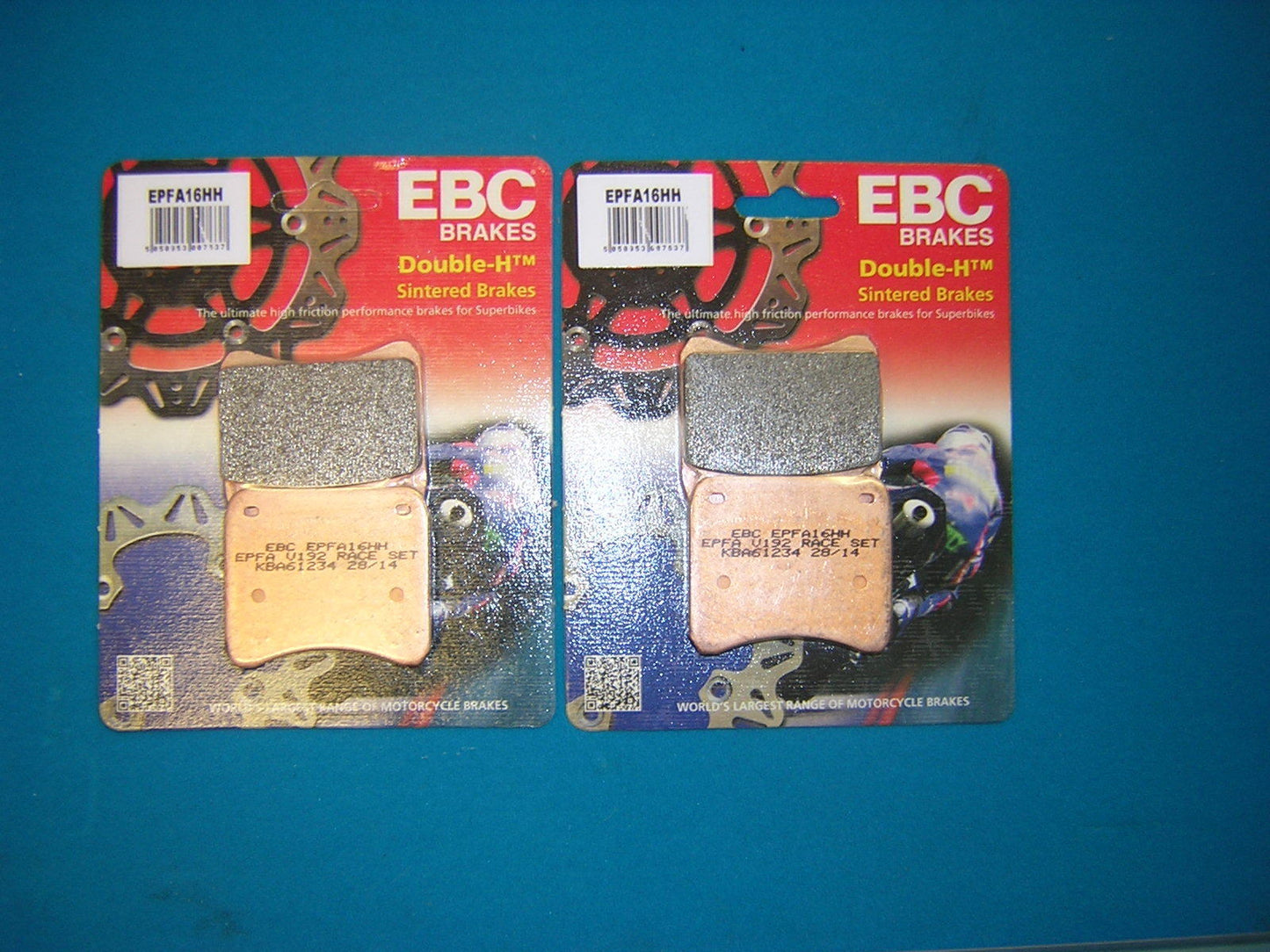 EBC Brakes EPFA Sintered Fast Street and Trackday Pads Front - EPFA16HH
