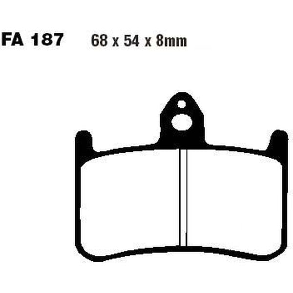 EBC Brakes EPFA Sintered Fast Street and Trackday Pads Front - EPFA187HH