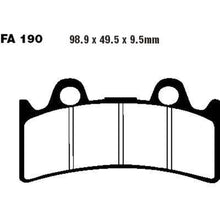 EBC Brakes EPFA Sintered Fast Street and Trackday Pads Front - EPFA190HH