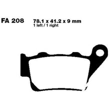 EBC Brakes EPFA Sintered Fast Street and Trackday Pads Rear - EPFA208HH