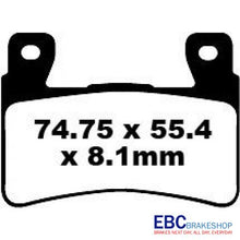 EBC Brakes EPFA Sintered Fast Street and Trackday Pads Front - EPFA265HH