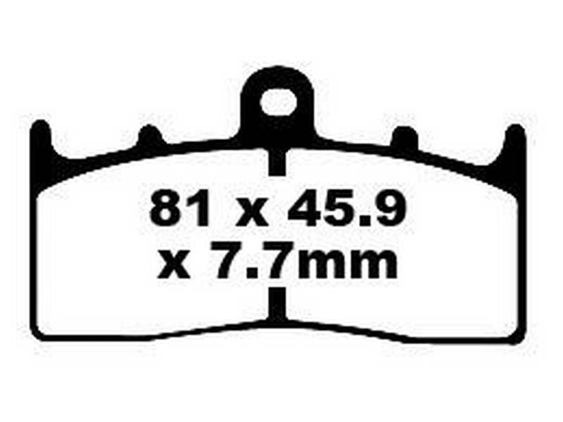 EBC Brakes EPFA Sintered Fast Street and Trackday Pads Front - EPFA294HH