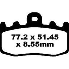 EBC Brakes EPFA Sintered Fast Street and Trackday Pads Front - EPFA335HH