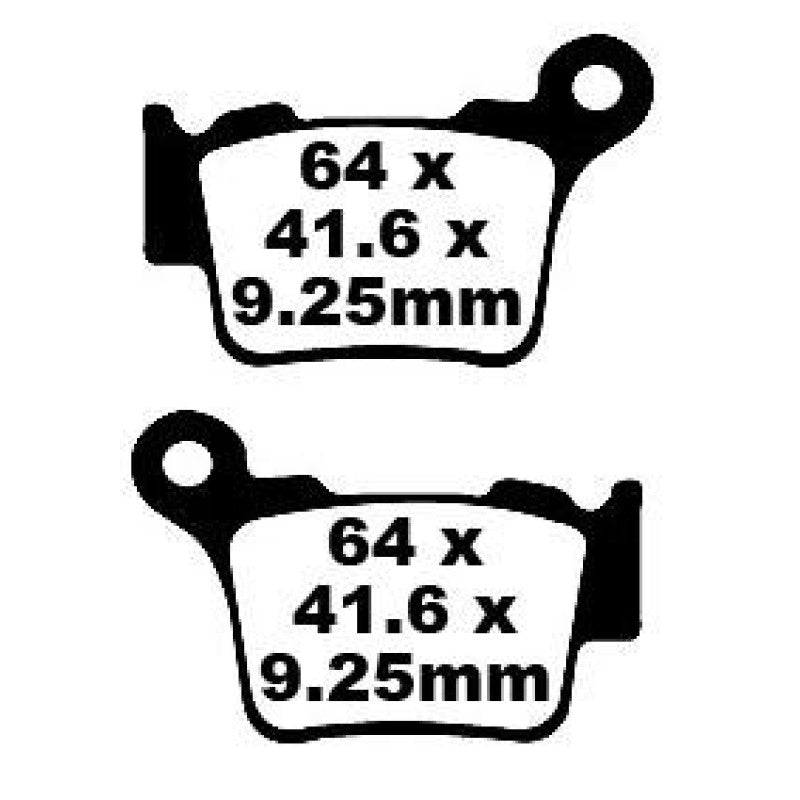EBC Brakes EPFA Sintered Fast Street and Trackday Pads Rear - EPFA368HH