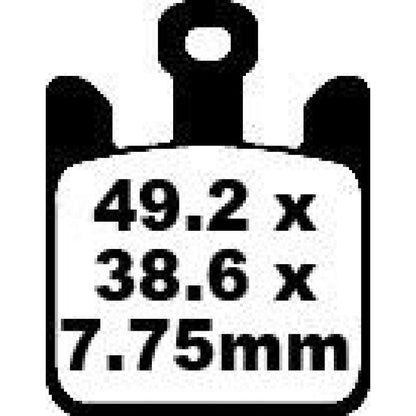 EBC Brakes EPFA Sintered Fast Street and Trackday Pads Front - EPFA369/4HH