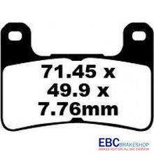 EBC Brakes EPFA Sintered Fast Street and Trackday Pads Front - EPFA379HH
