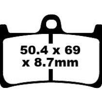 EBC Brakes EPFA Sintered Fast Street and Trackday Pads Front - EPFA380HH