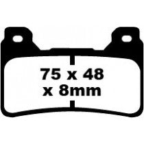 EBC Brakes EPFA Sintered Fast Street and Trackday Pads Front - EPFA390HH