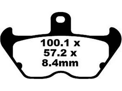 EBC Brakes EPFA Sintered Fast Street and Trackday Pads Front - EPFA407HH