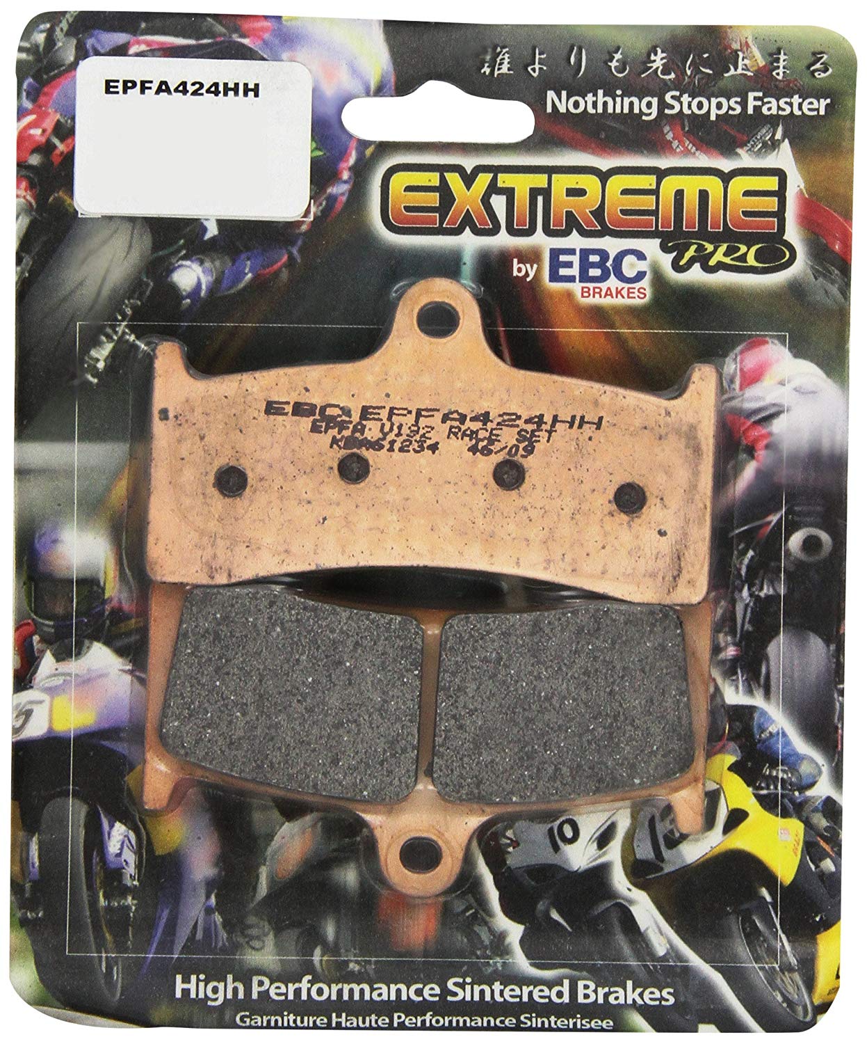 EBC Brakes EPFA Sintered Fast Street and Trackday Pads Front - EPFA424HH