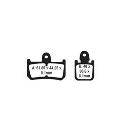 EBC Brakes EPFA Sintered Fast Street and Trackday Pads Front - EPFA442/4HH