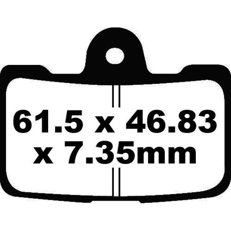 EBC Brakes EPFA Sintered Fast Street and Trackday Pads Front - EPFA454/4HH