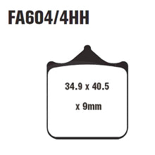EBC Brakes EPFA Sintered Fast Street and Trackday Pads Front - EPFA604/4HH