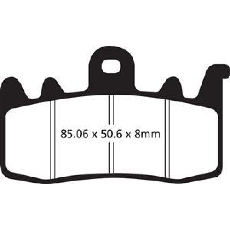 EBC Brakes EPFA Sintered Fast Street and Trackday Pads Front - EPFA630HH