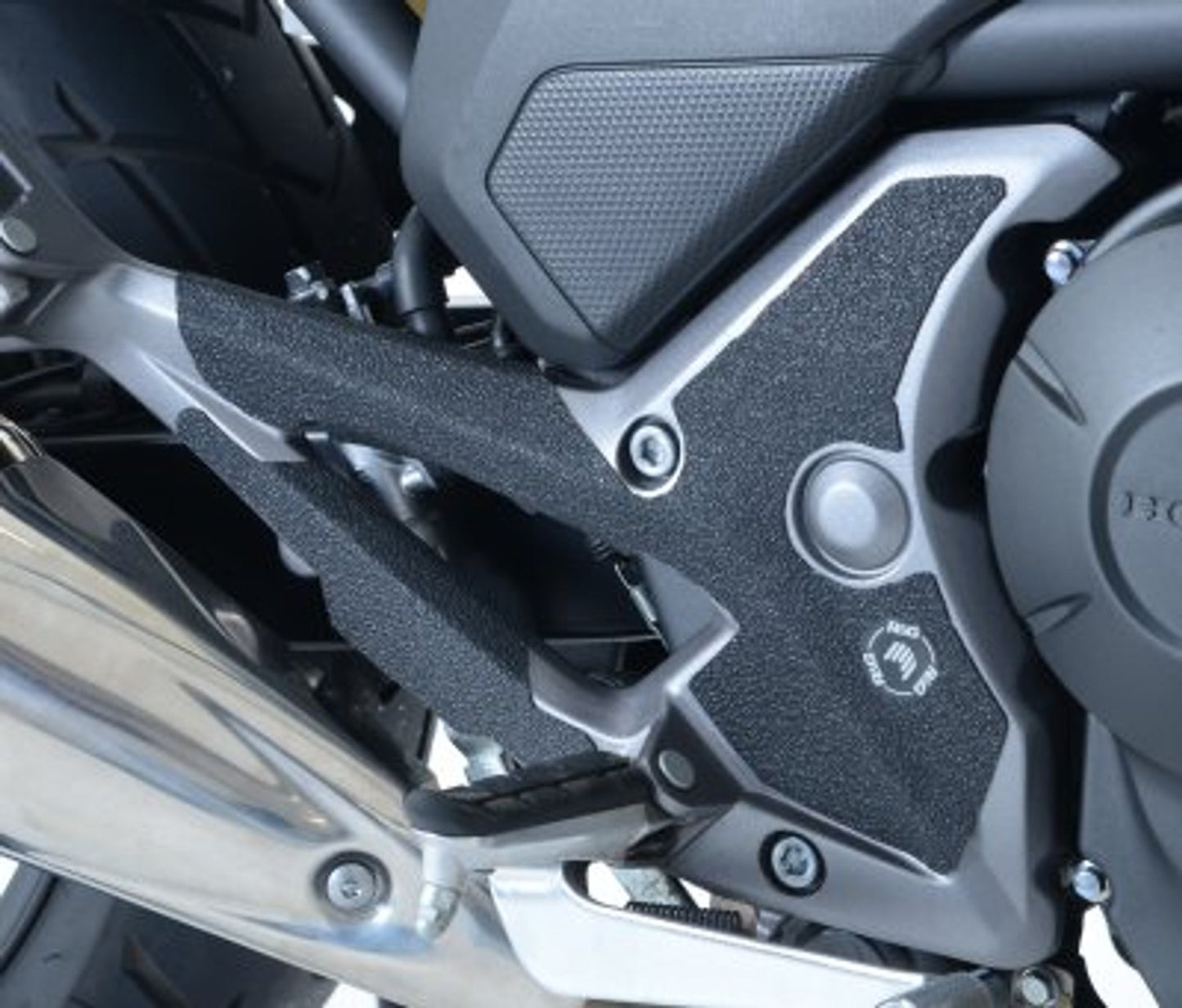 R&G Racing Boot Guard 4-Piece (covers footrest hangers only) for Honda NC700S/X '06-'19, NC750S '12-'20, NC750X '11-'22