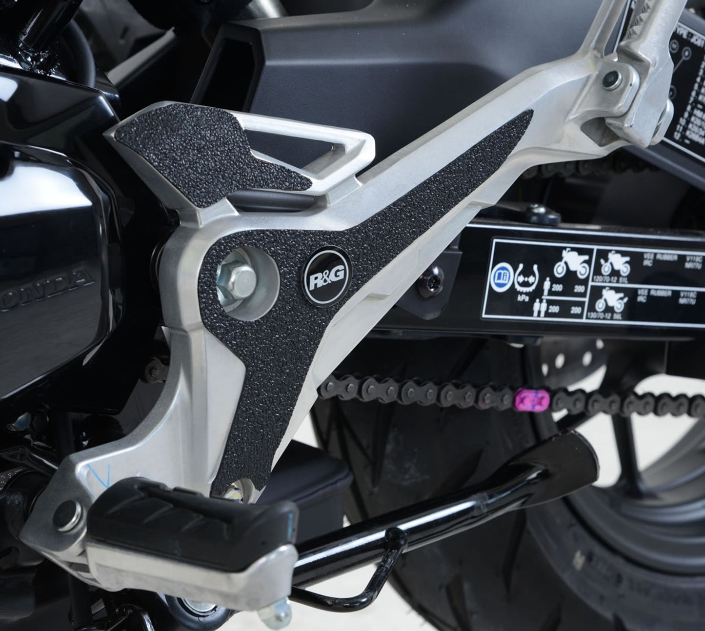 R&G Racing Boot Guard 4-Piece (both heel plates protected on both sides) for Honda MSX125 (Grom) '16-'20