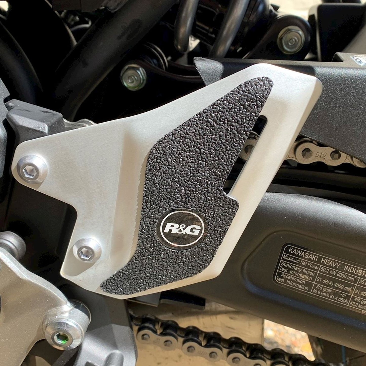 R&G Racing Boot Guard 2-Piece (heel plate-mounted) for Kawasaki Z650RS '22