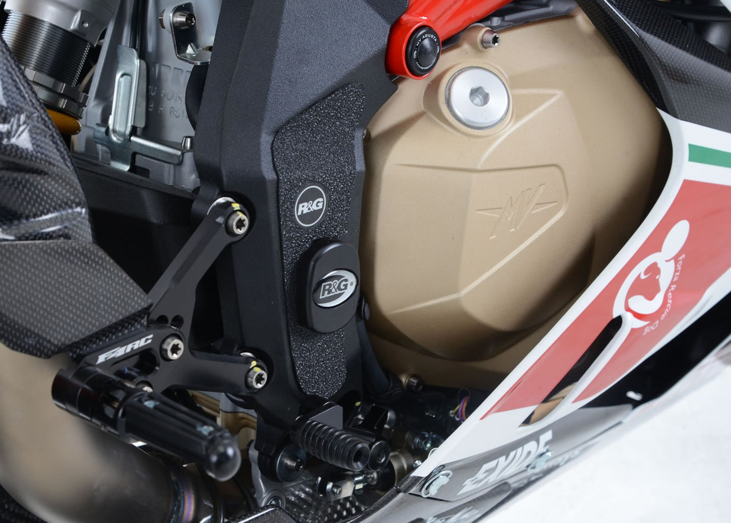 R&G Racing Boot Guard 4-piece for MV Agusta F4 1000R '10-'19, F4RR / F4RC '15-'20