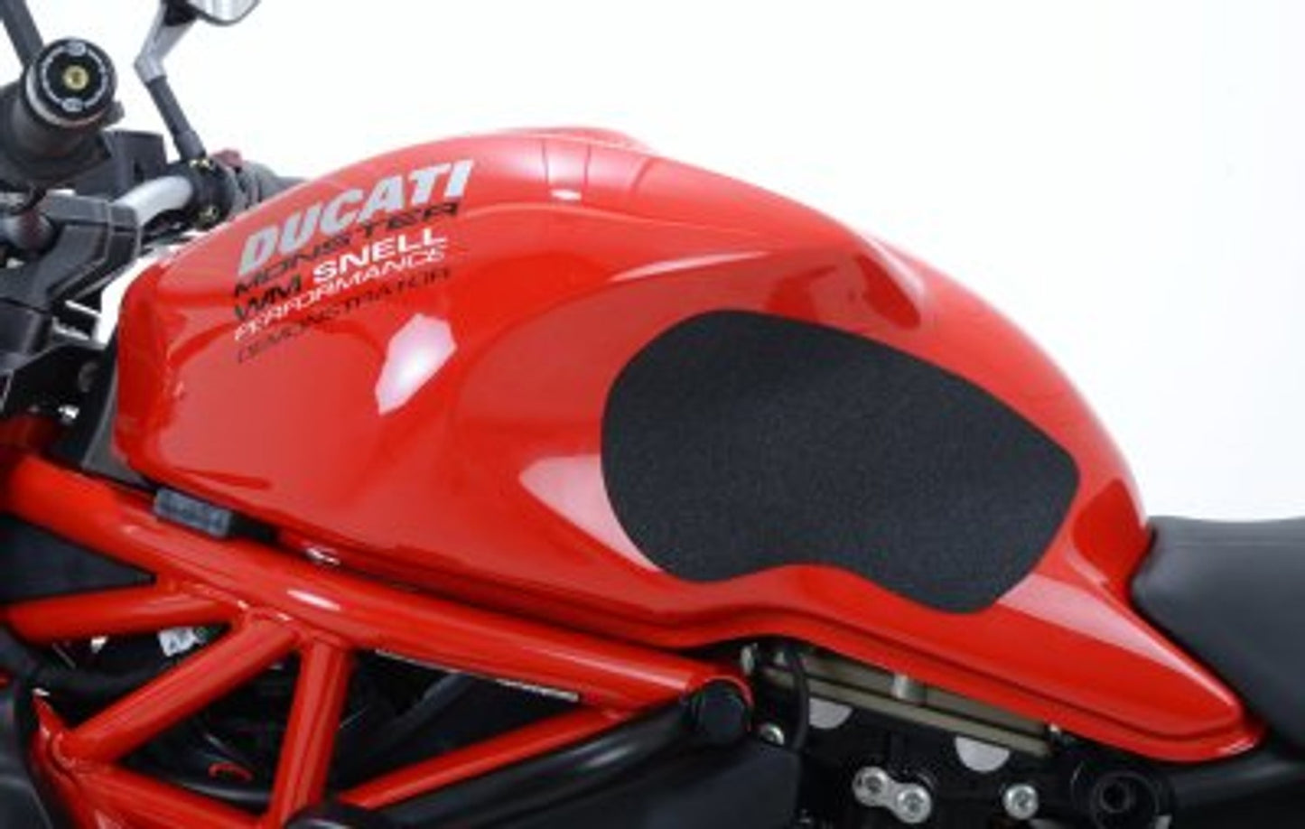R&G Racing Traction Grips 2-Grip Kit for Ducati Monster 1100/1100 Evo '10-'14, M1200 '11-'22, M1200S/M1200R '14-'22, M797 '17-'21, M821 '14-'21