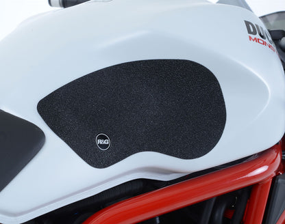 R&G Racing Traction Grips 2-Grip Kit for Ducati Monster 1100/1100 Evo '10-'14, M1200 '11-'22, M1200S/M1200R '14-'22, M797 '17-'21, M821 '14-'21