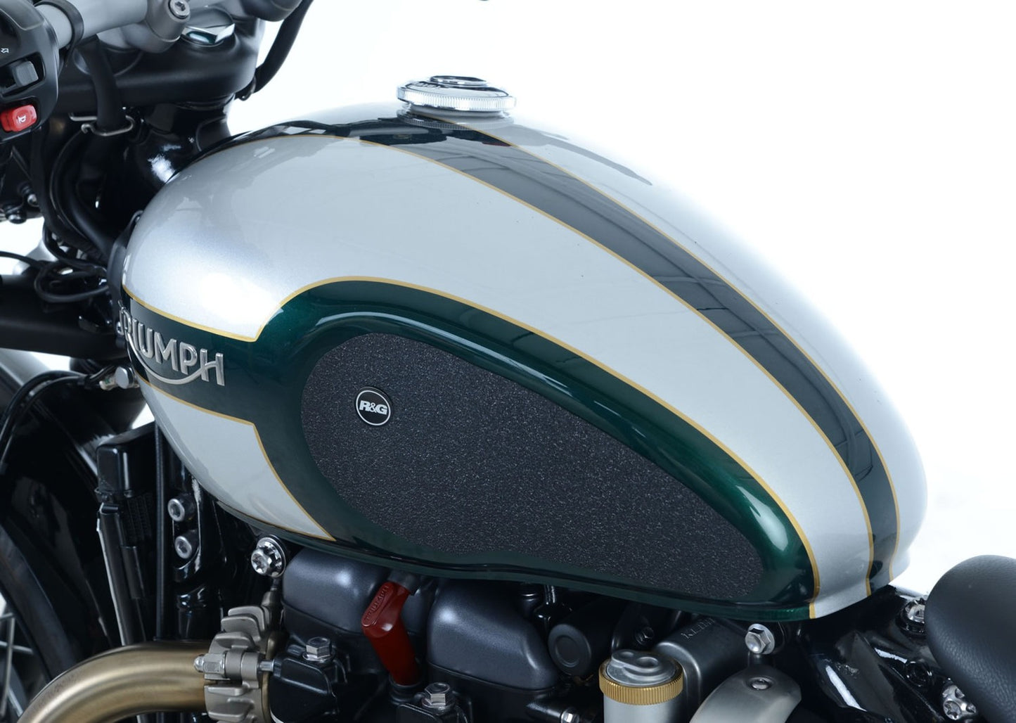 R&G Racing Tank Traction 2-Grip Kit for the Triumph Bonneville '2017 / Bobber '17-'22