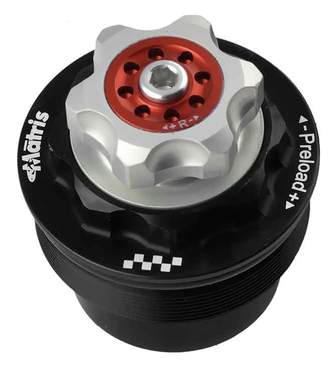 Matris F25R "Quad Valve Asymmetric" Hydraulic Fork Cartridge Kit for the Triumph Daytona 660 (LG20) '2024