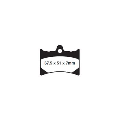 EBC Brakes Double-H Sintered Superbike Brake Pads Rear - FA126R