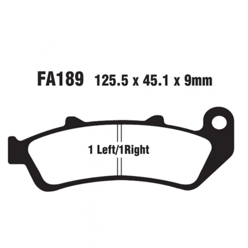 EBC Brakes Double-H Sintered Superbike Brake Pads Rear - FA189HH