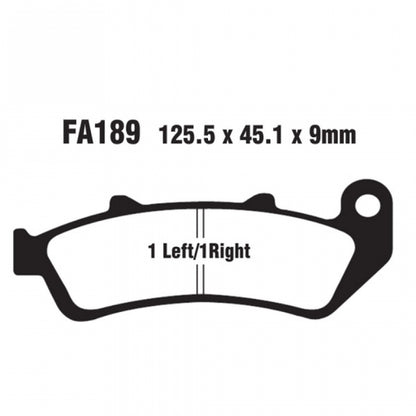 EBC Brakes Double-H Sintered Superbike Brake Pads Rear - FA189HH