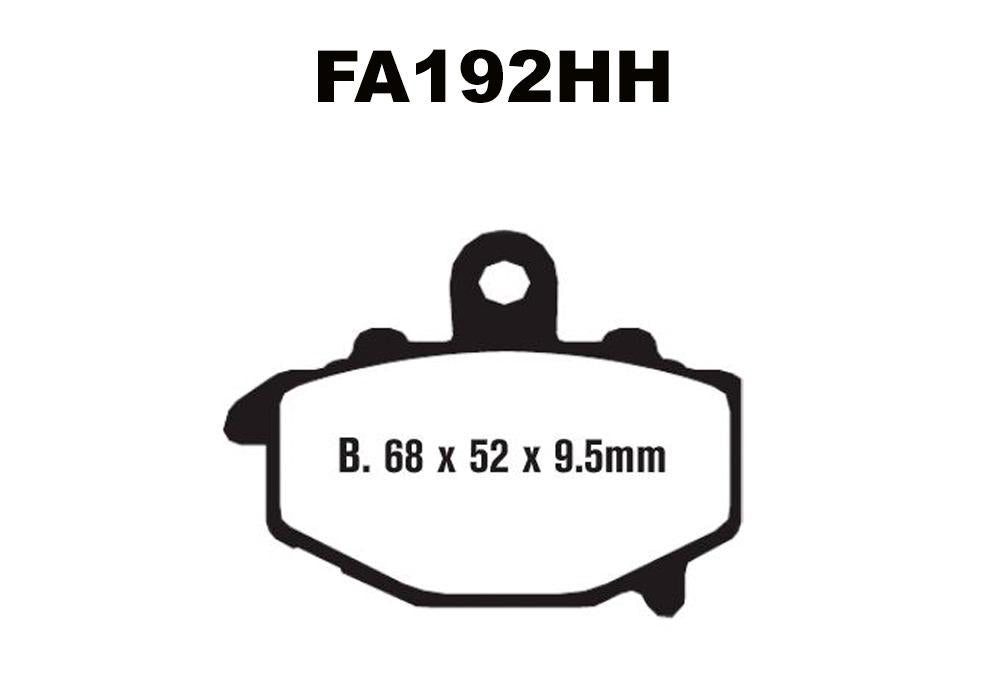 EBC Brakes Double-H Sintered Superbike Brake Pads Rear - FA192HH