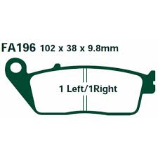 EBC Brakes Double-H Sintered Superbike Brake Pads Rear - FA196HH