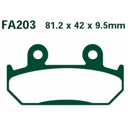 EBC Brakes Double-H Sintered Superbike Brake Pads Front - FA203HH