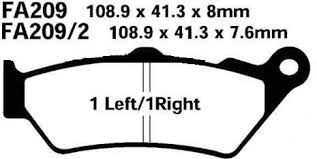 EBC Brakes Double-H Sintered Superbike Brake Pads Front - FA209/2HH
