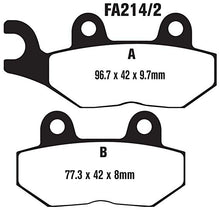 EBC Brakes Double-H Sintered Superbike Brake Pads Rear - FA214/2HH