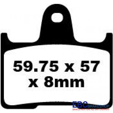 EBC Brakes Double-H Sintered Superbike Brake Pads Rear - FA254HH