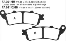 EBC Brakes Double-H Sintered Superbike Brake Pads Rear - FA261HH