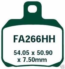 EBC Brakes EPFA Sintered Fast Street and Trackday Pads Rear - EPFA266HH