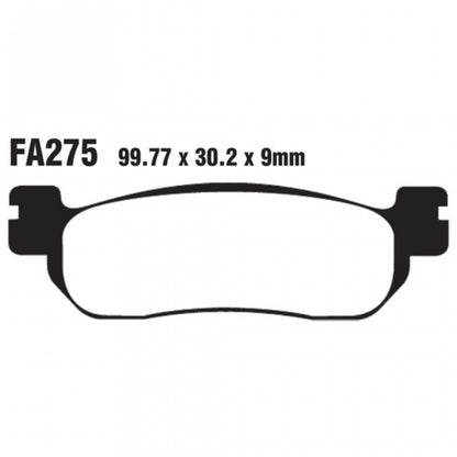 EBC Brakes Double-H Sintered Superbike Brake Pads Rear - FA275HH