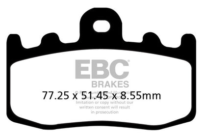 EBC Brakes Double-H Sintered Superbike Brake Pads Front - FA335HH