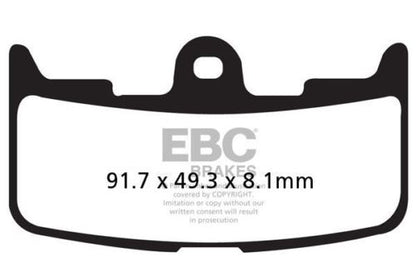 EBC Brakes Double-H Sintered Superbike Brake Pads Front - FA345HH