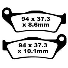 EBC Brakes Double-H Sintered Superbike Brake Pads Rear - FA363HH